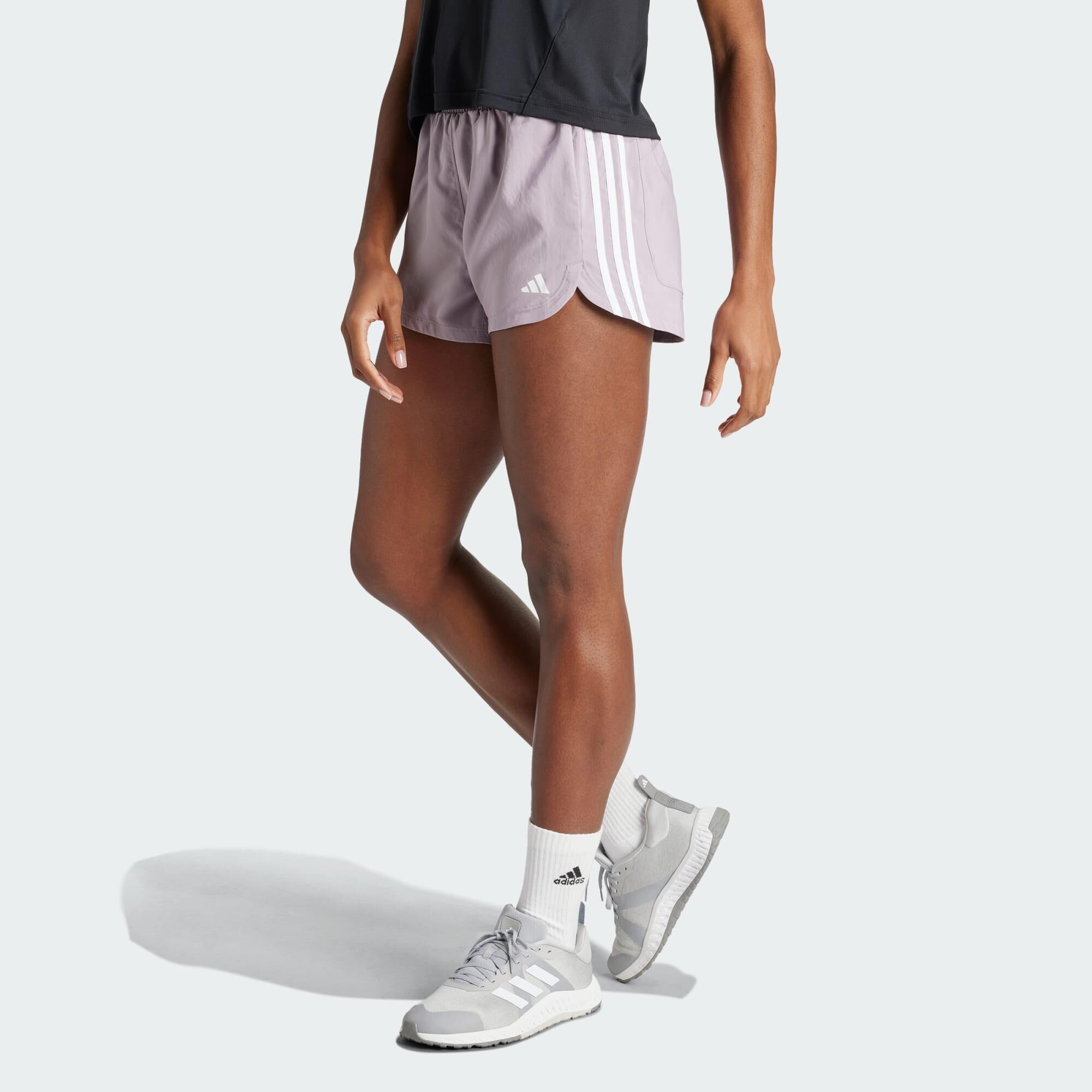 ADIDAS Pacer Training 3-Stripes Woven High-Rise Shorts