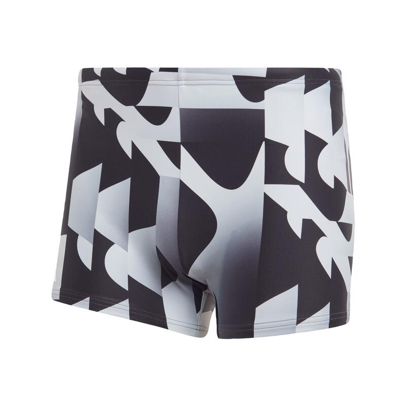 Allover Print Boxer-Badehose