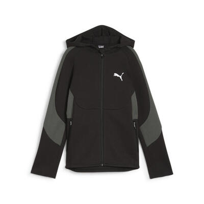 Felpa con cappuccio e zip integrale EVOSTRIPE da ragazzi PUMA Black