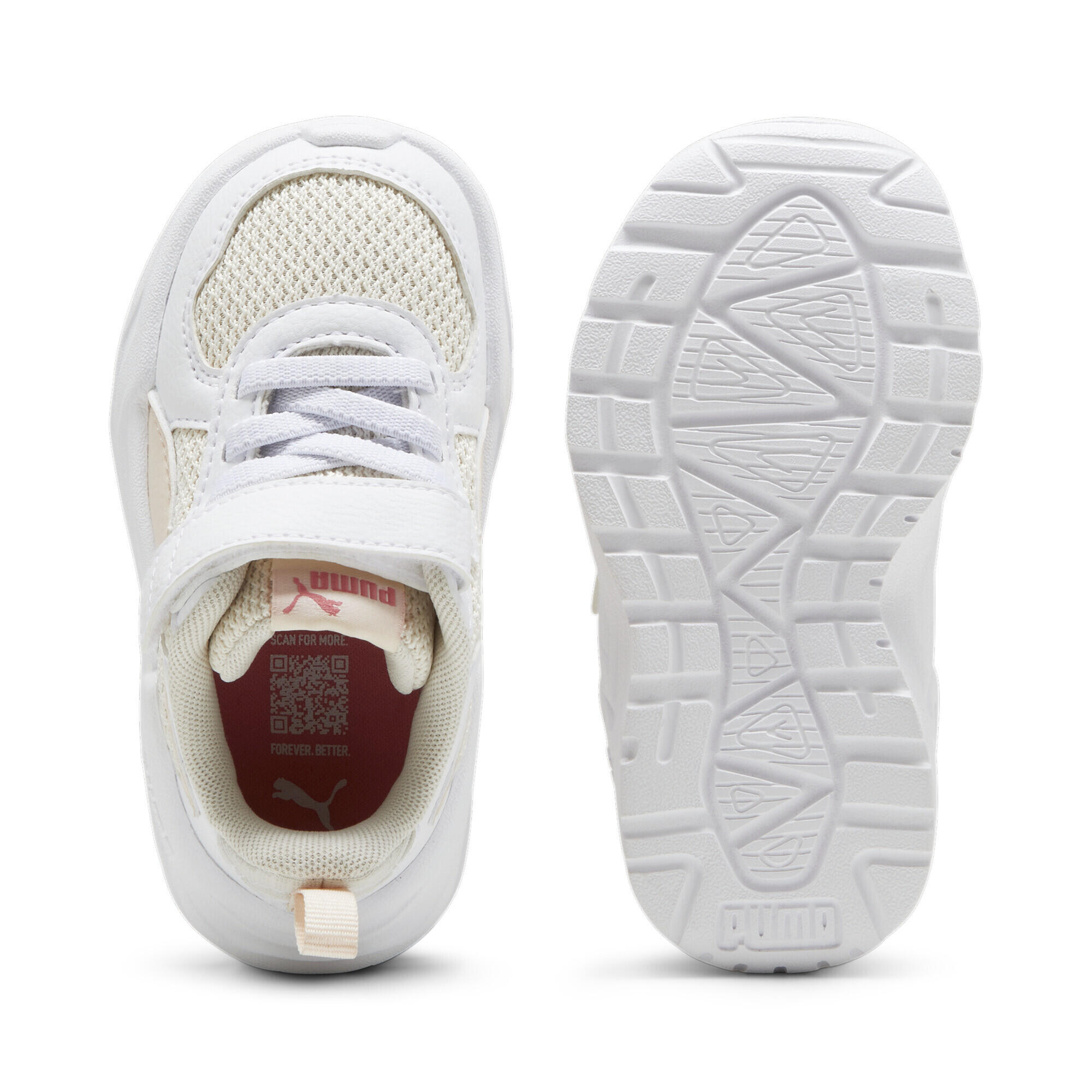 Sneaker Trinity Lite da neonati PUMA Sugared Almond Rosebay White Beige Pink 4/6