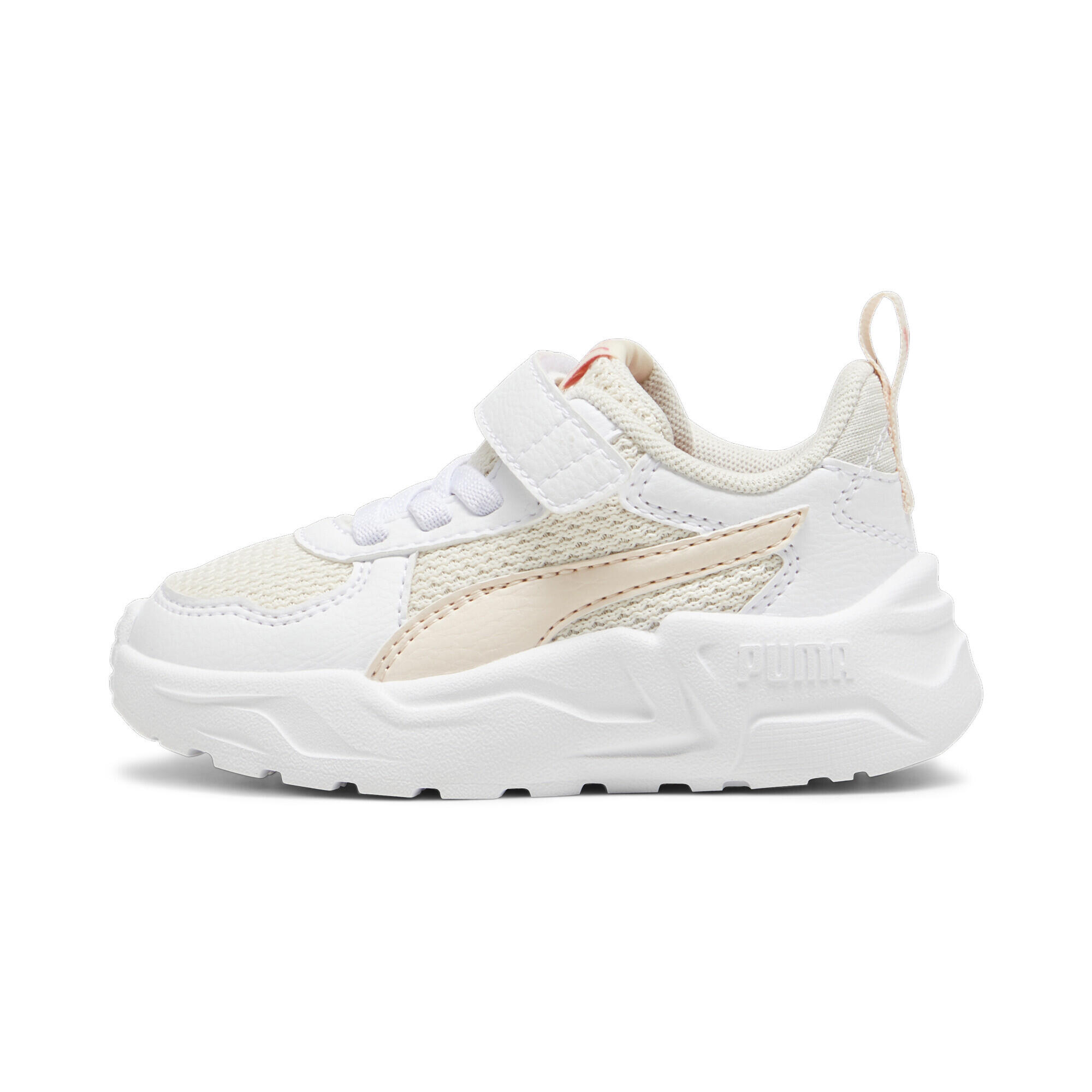 Sneaker Trinity Lite da neonati PUMA Sugared Almond Rosebay White Beige Pink 3/6