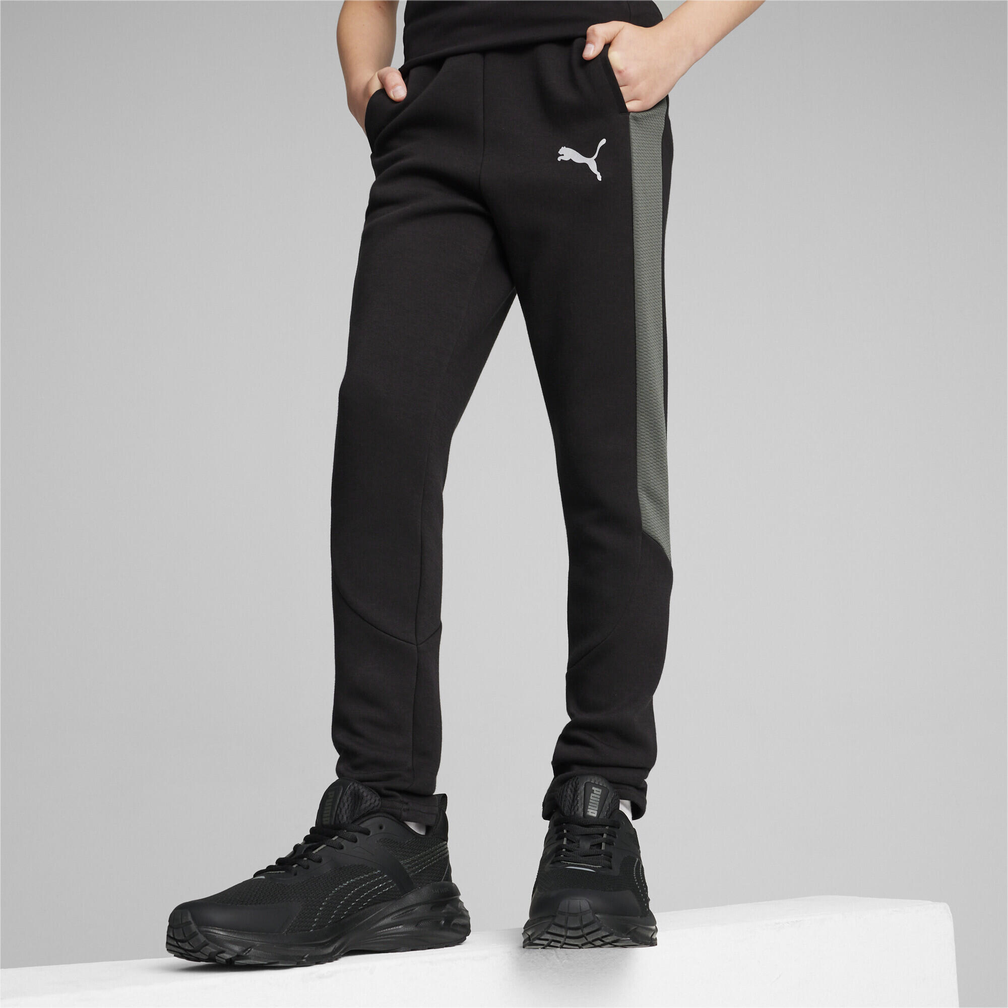 Pantaloni della tuta EVOSTRIPE da ragazzi PUMA Black 2/5