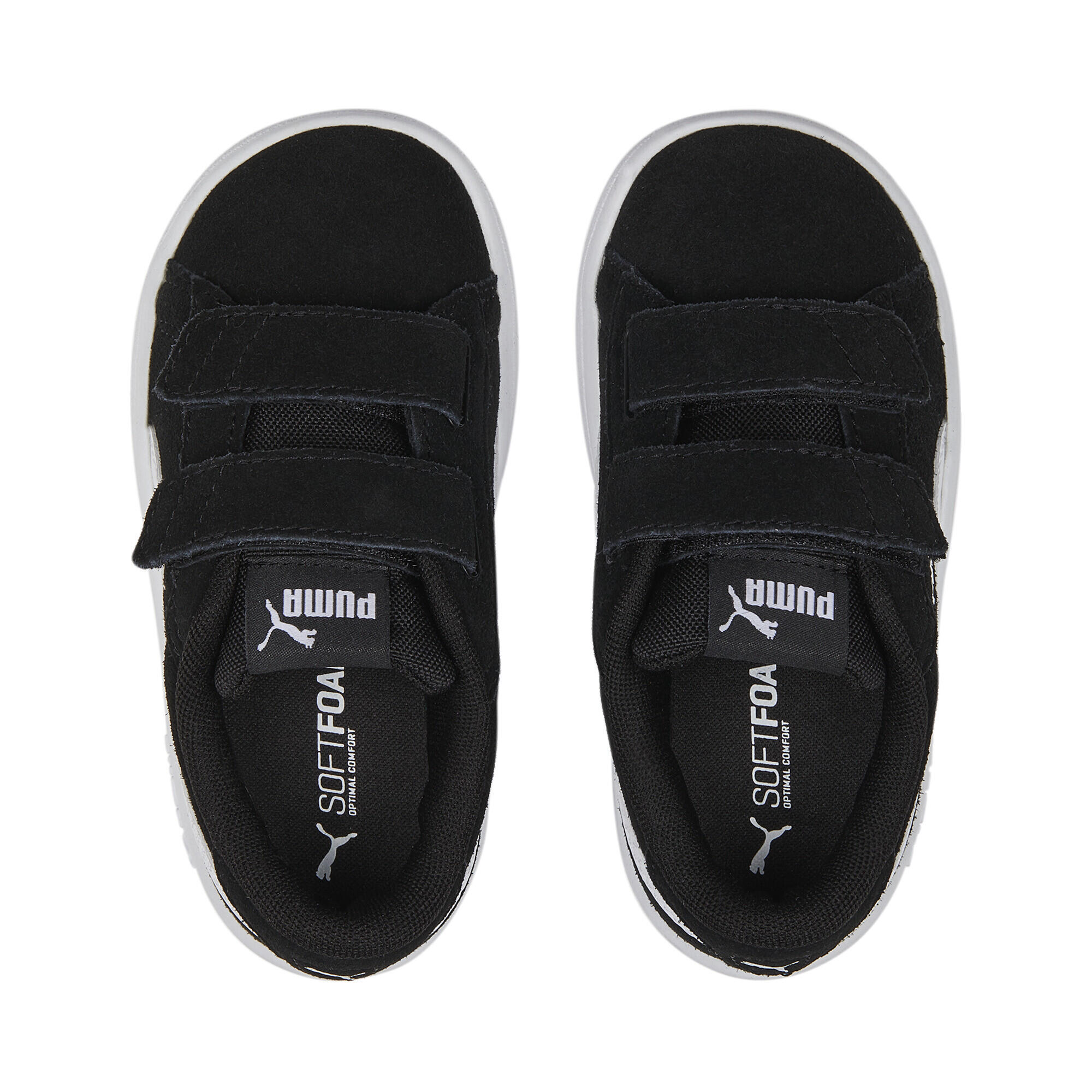 Smash 3.0 Suede Sneakers Kinder PUMA Black White 6/15