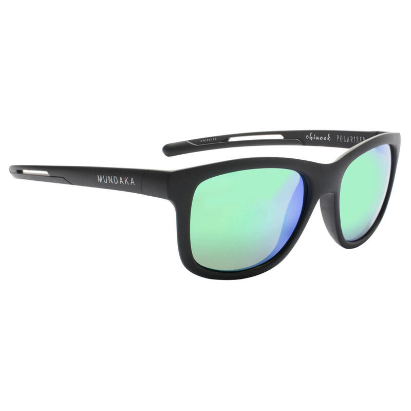 Lunettes de soleil CHINOOK noir mat, CX Polarisés VERT - cat.3 - MUNDAKA