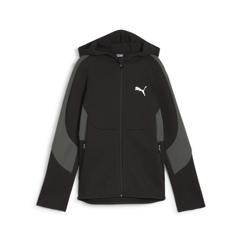 Veste zippée à capuche EVOSTRIPE Enfant et Adolescent PUMA Black