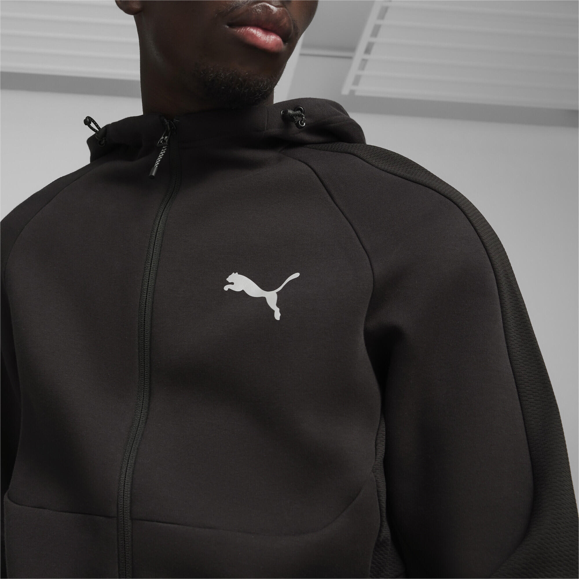 Veste zippée à capuche EVOSTRIPE PUMA Black 5/7