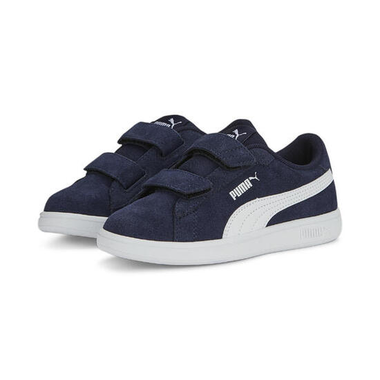Zapatillas Niños Smash 3.0 Suede PUMA Navy White Blue