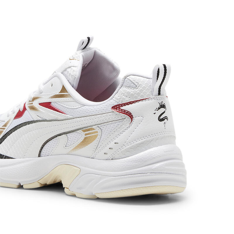 Milenio Tech Dragon sneakers PUMA White Black Club Red Gold