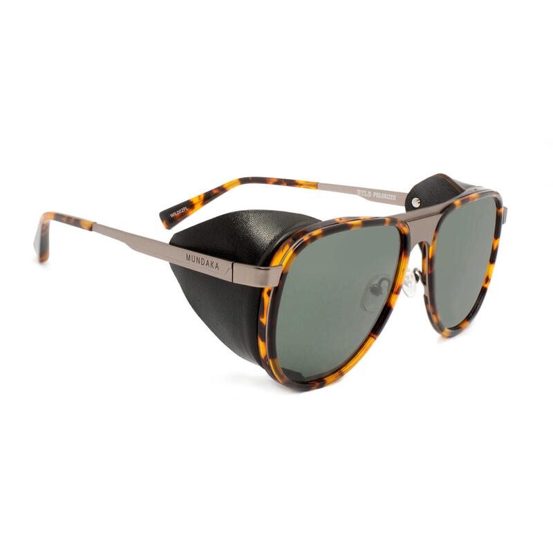 Lunettes de soleil WILD argent/marron, Polarisés GRIS - cat.3 - MUNDAKA