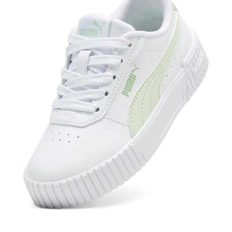 Sneakers Carina 2.0 da bambina PUMA White Green Illusion Pure