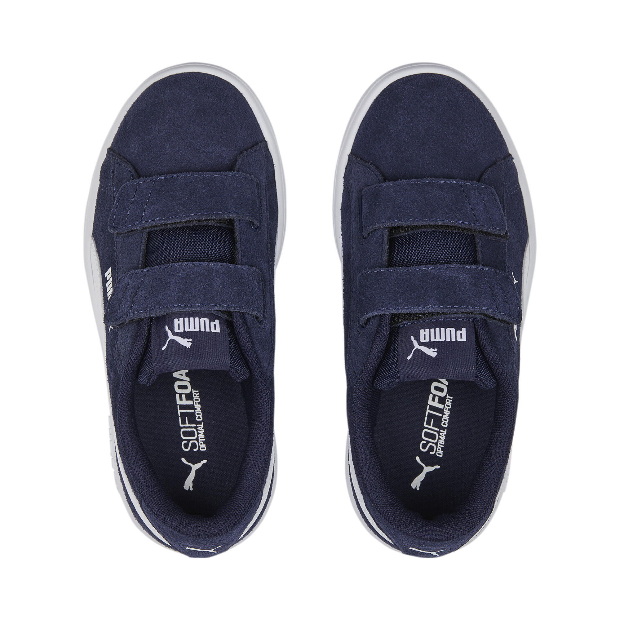 Zapatillas Niños Smash 3.0 Suede PUMA Navy White Blue 6/7