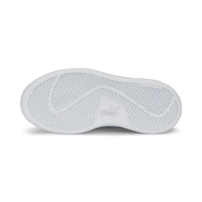 Pantofi Smash 3.0 din piele intoarsa copii PUMA Navy White Blue