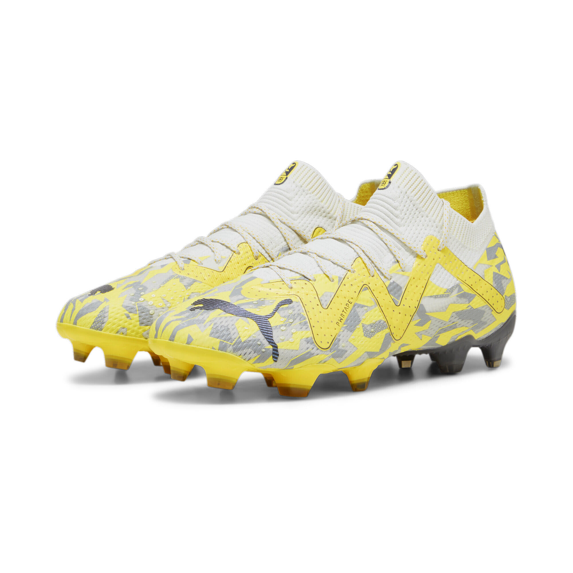 Puma Puma Future Ultimate FG/AG Mens Yellow/Grey Football Boots