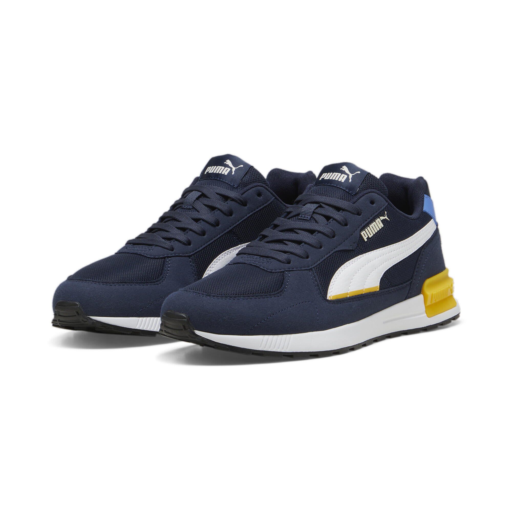 Puma - Sneakers Graviton Puma - Baskets - Blanc|bleu|jaune - 46 - Decathlon