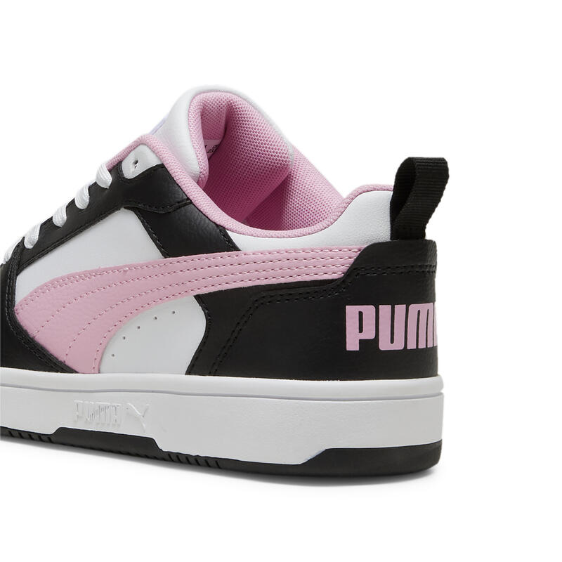 Rebound V6 Low Sneakers Erwachsene PUMA Black Pink Lilac White