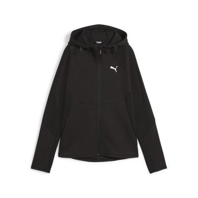 Felpa con zip integrale e cappuccio EVOSTRIPE da donna PUMA Black