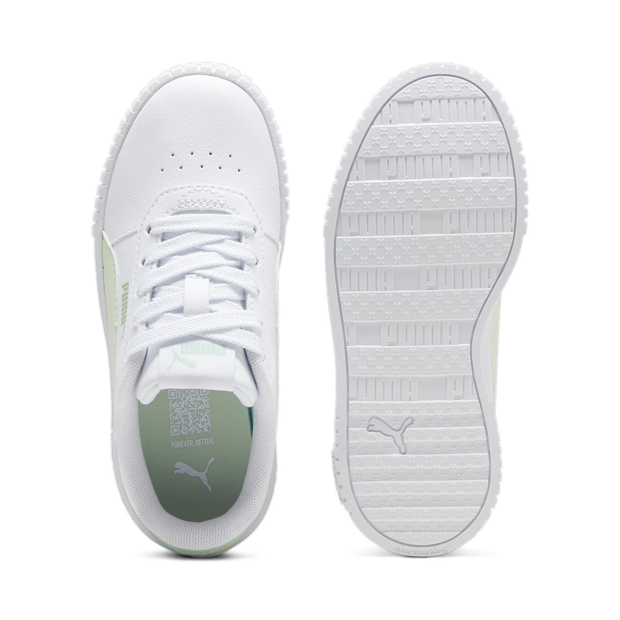 Carina 2.0 Sneakers Jugendliche PUMA White Green Illusion Pure 4/15