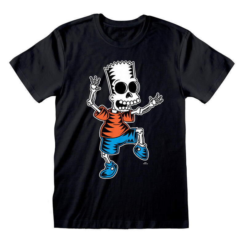 Camiseta de Manga Corta Skeleton Bart