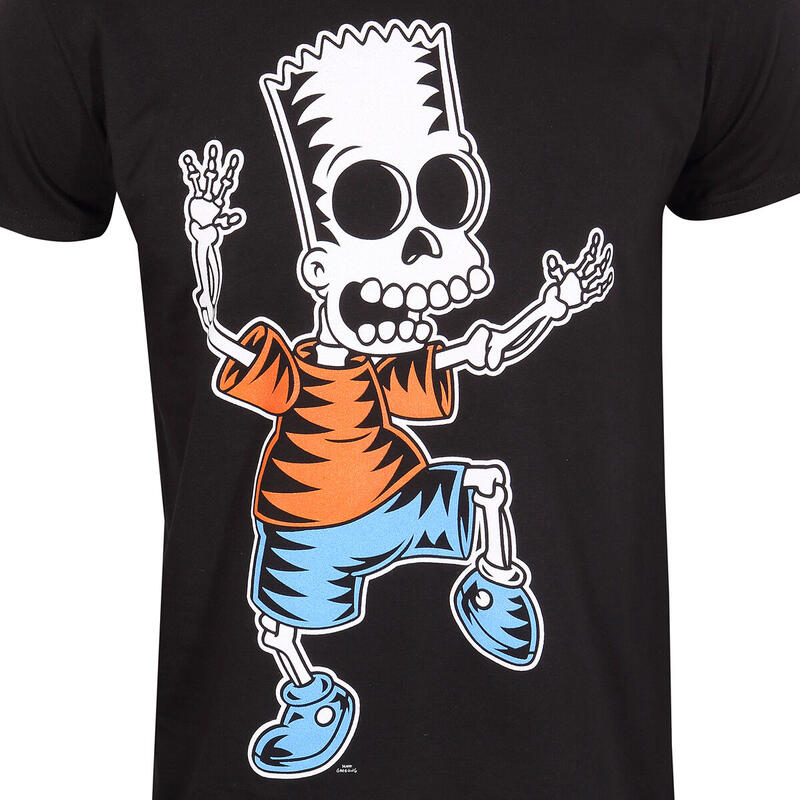 Camiseta de Manga Corta Skeleton Bart