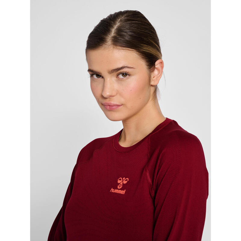 T-Shirt Hmlongrid Multisport Vrouwelijk Naadloos Hummel
