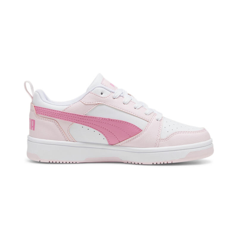 Sneaker Rebound V6 Lo da ragazzi PUMA White Fast Pink Whisp Of