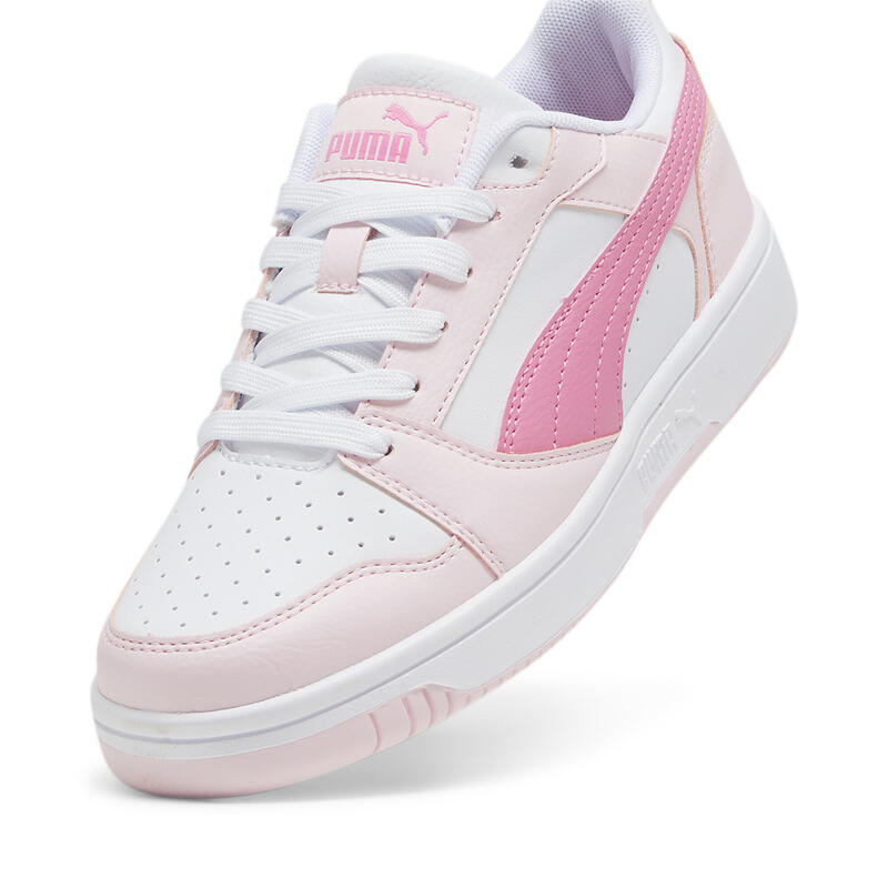 Rebound V6 Lo sneakers voor jongeren PUMA White Fast Pink Whisp Of