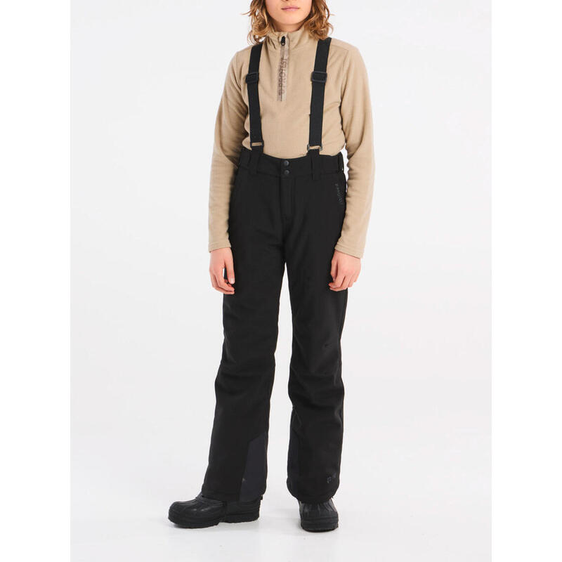 Boys Prtmor Jr Softshell Snowpants - Broek - 290 true black - kids - Pisteskiën