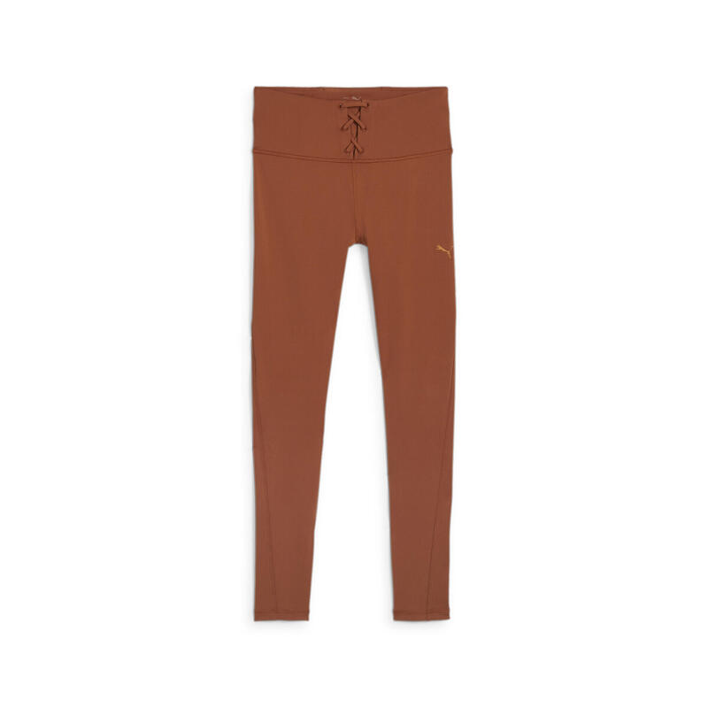 Legging de traning côtelé CLOUDSPUN Femme PUMA Teak Brown