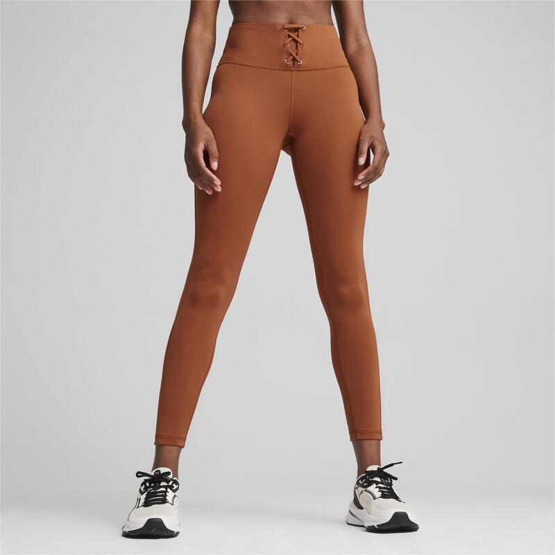 PANTALONI ADERENTI DA TRAINING CLOUDSPUN A COSTE DA DONNA PUMA Teak Brown