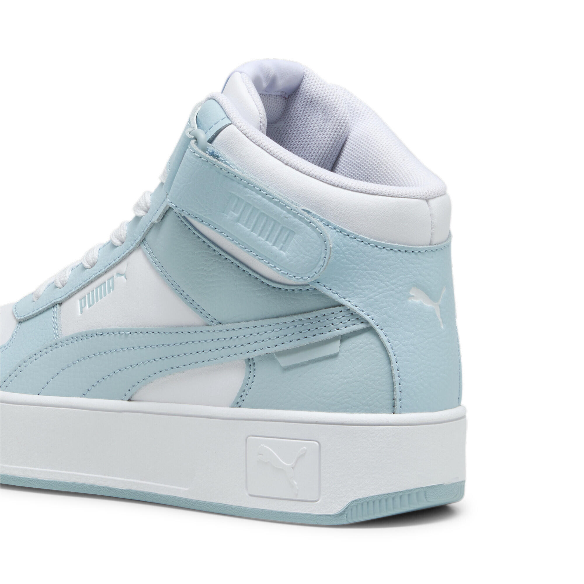 Sneakers mi-hautes Carina Street Femme PUMA White Turquoise Surf Blue 4/7