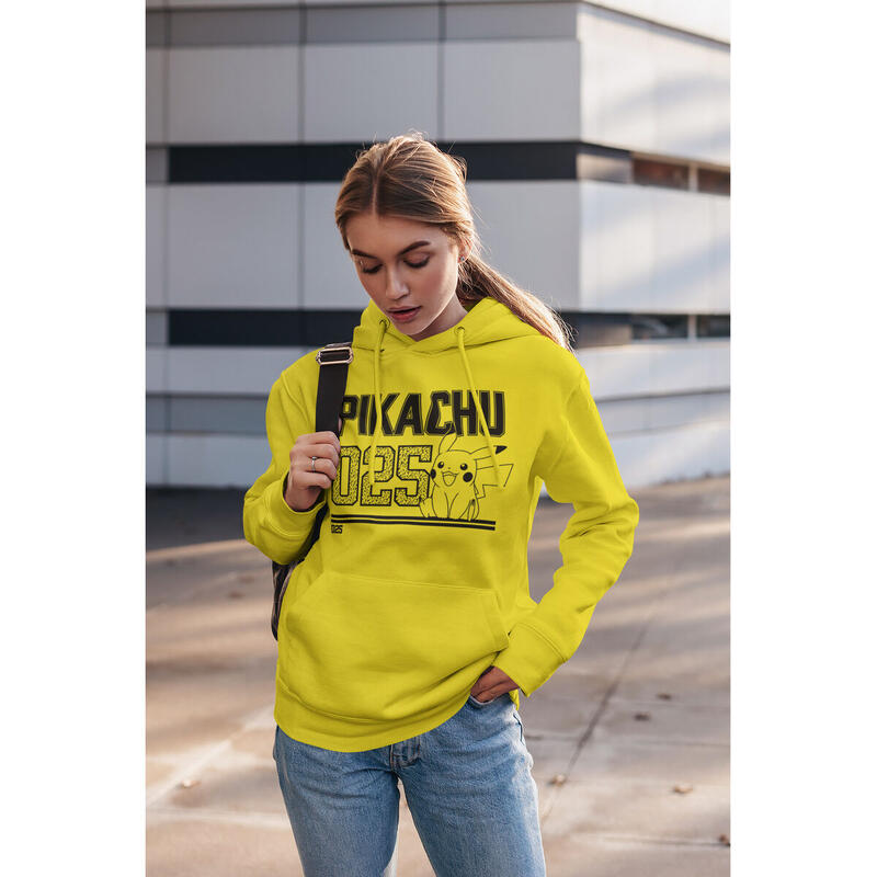 Sudadera con Capucha Unisex Picachu Line Art