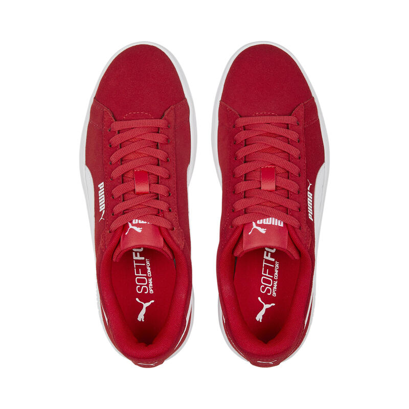 Smash 3.0 Suede sneakers voor jongeren PUMA For All Time Red White