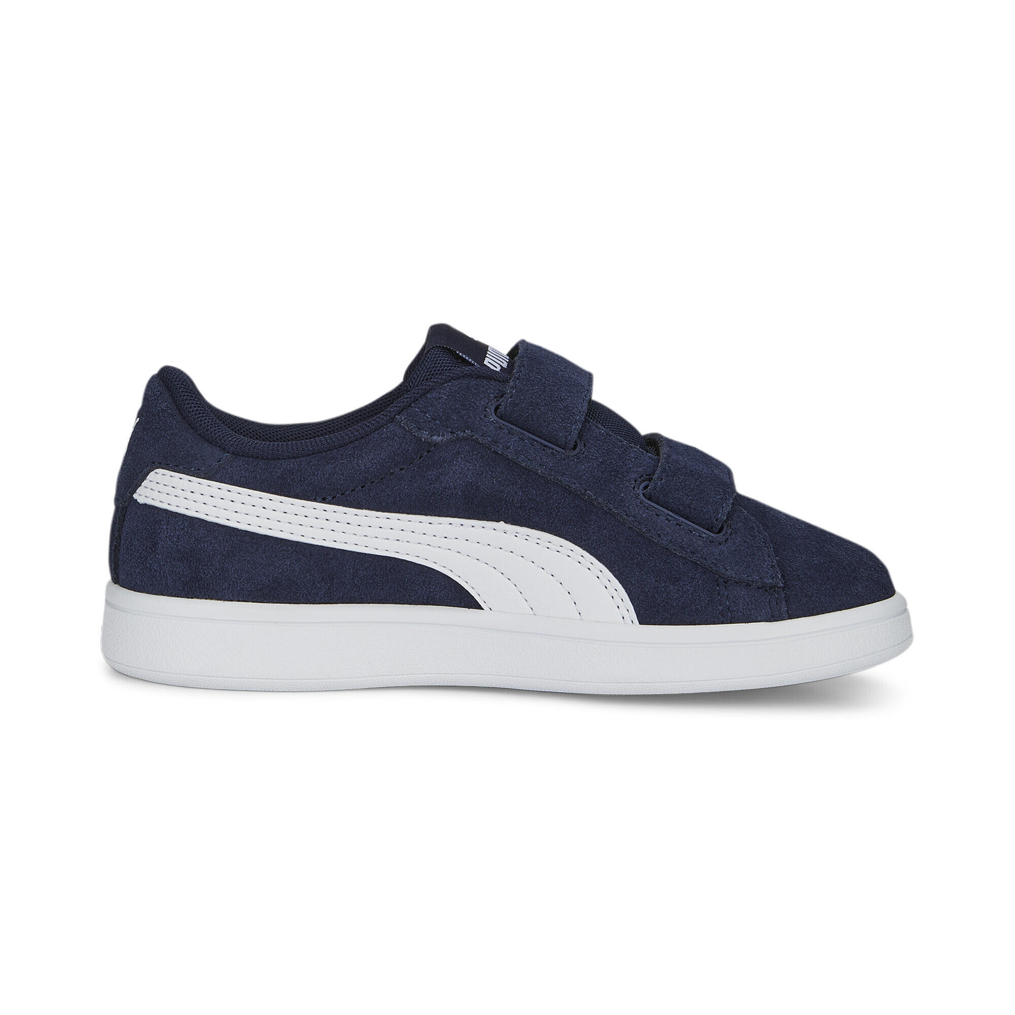 Baskets à fermeture facile en suède Smash 3.0 Enfant PUMA Navy White Blue 5/7