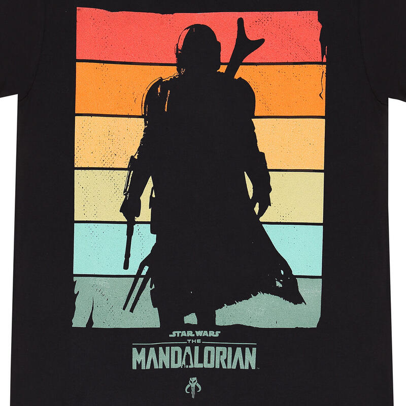 Camiseta de Manga Corta The Mandalorian Spectrum Negro