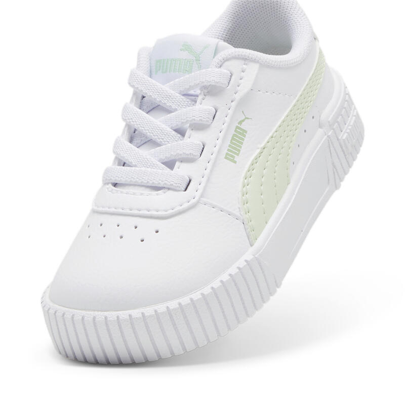 Carina 2.0 AC Sneakers Kinder PUMA White Green Illusion Pure