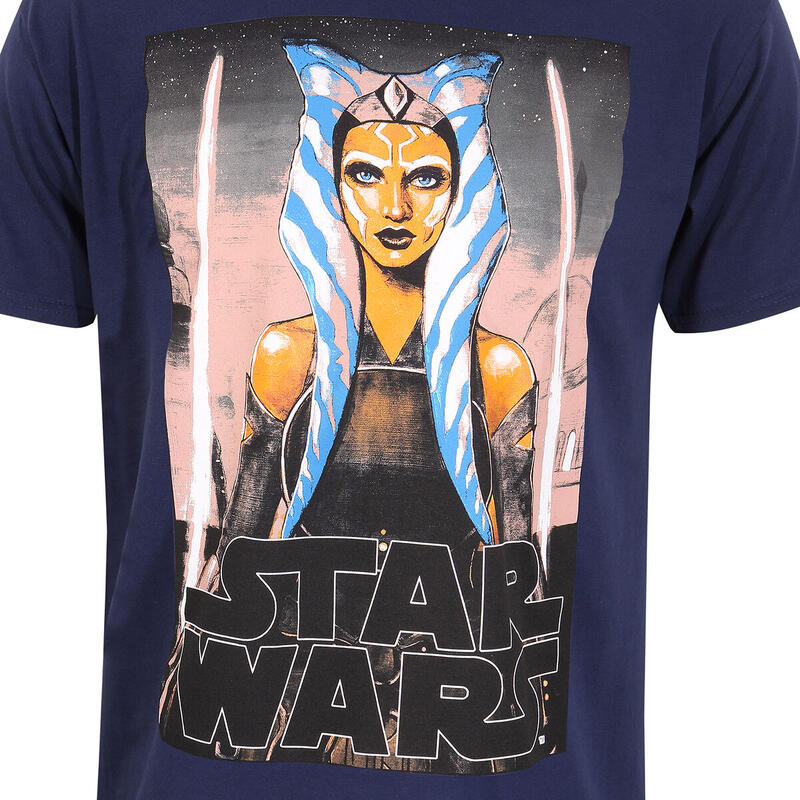 Camiseta de Manga Corta Star Wars White Blades Azul