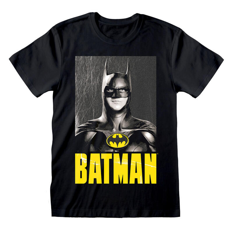 Camiseta de Manga Corta Batman Keaton Batman Negro