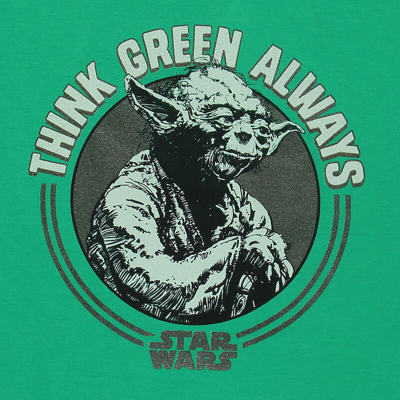 Camiseta de Manga Corta Yoda Think Green