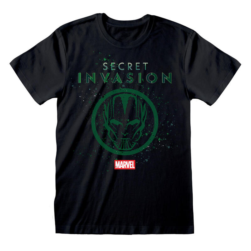 Camiseta de Manga Corta Marvel Logo Icon Negro