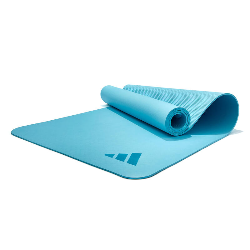 Tapete de ioga Adidas Premium 5 mm azul usado