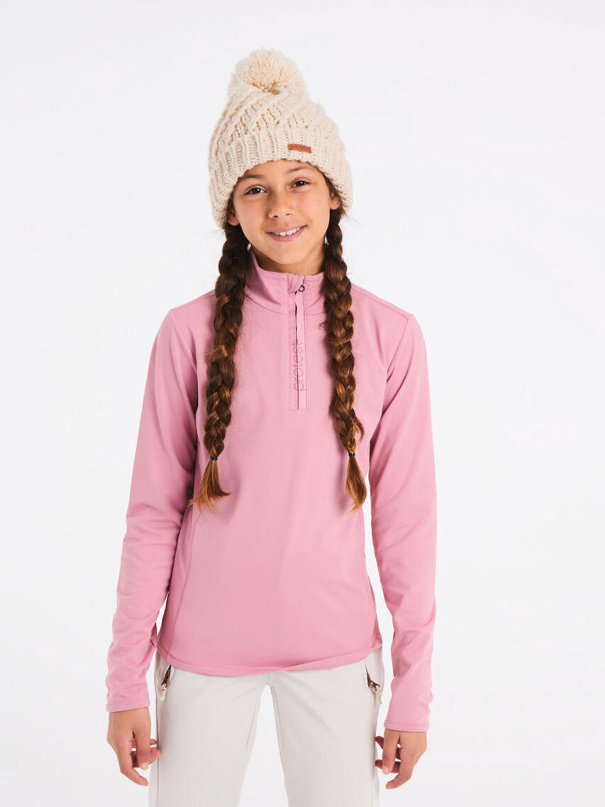 Girls Fabrizoy Jr 1_4 zip top 2024 - Trui - 873_cameo_pink - meisjes - 2/5