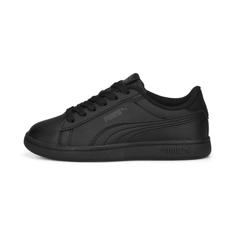 Baskets en cuir Smash 3.0 Enfant PUMA Black Shadow Gray