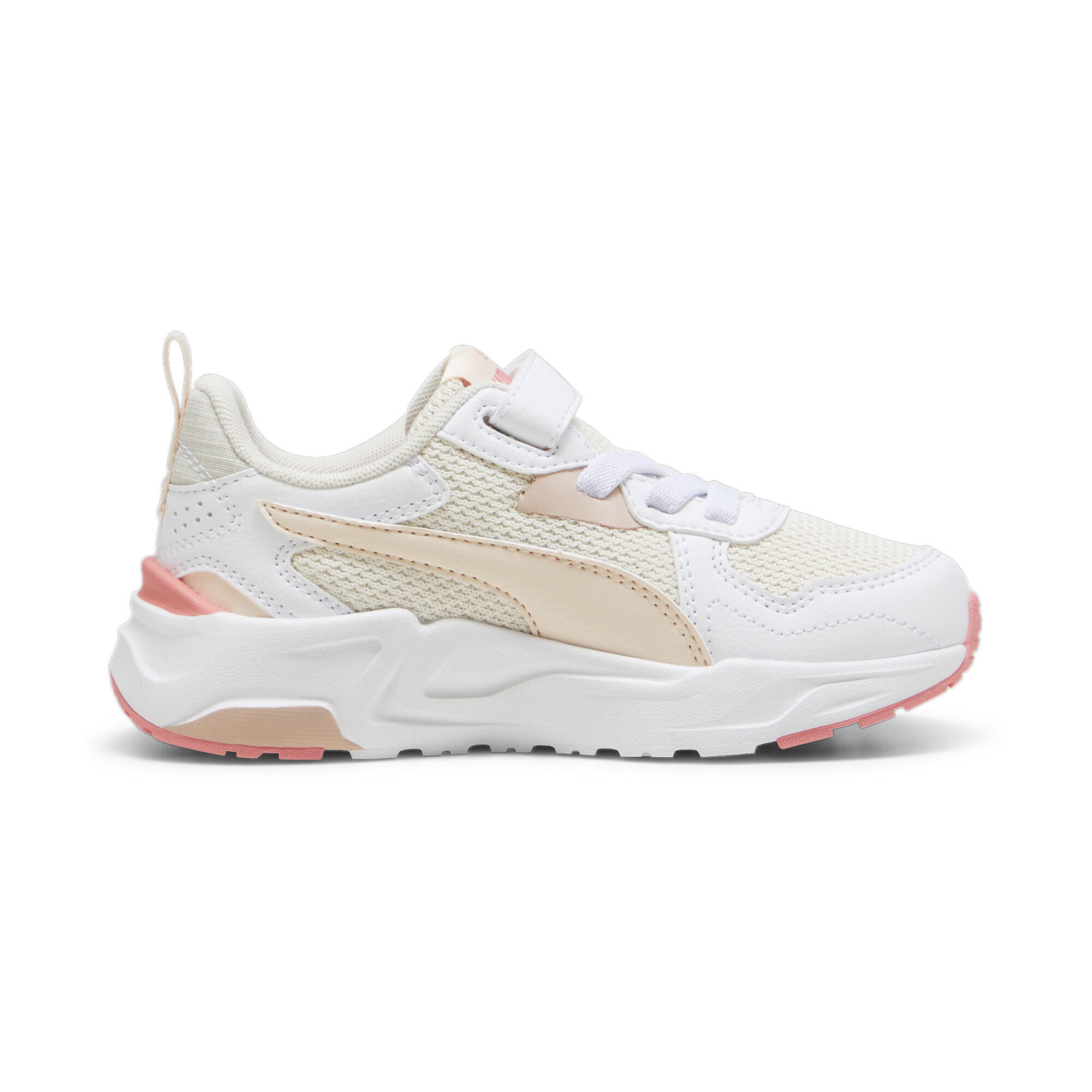 Sneaker Trinity Lite da bambini PUMA Sugared Almond Rosebay White Beige Pink 5/6