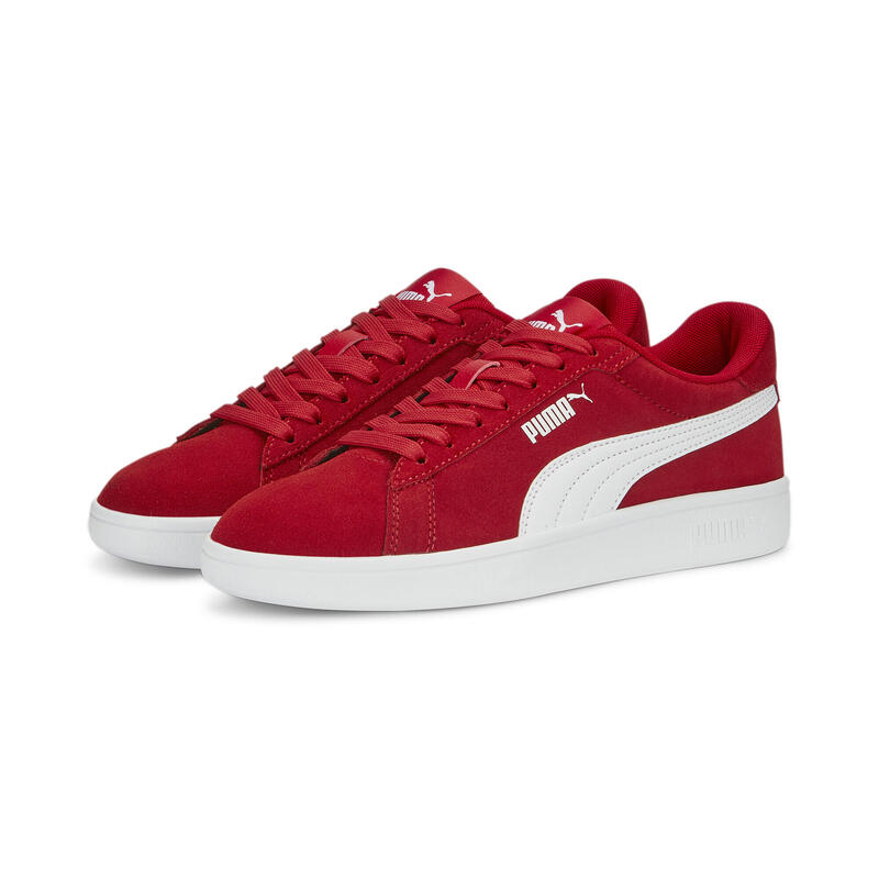 Smash 3.0 Suede sneakers voor jongeren PUMA For All Time Red White