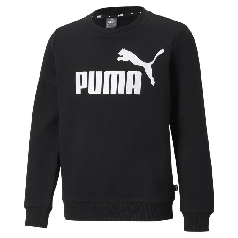 Essentials Sweatshirt mit großem Logo Jungen PUMA Black