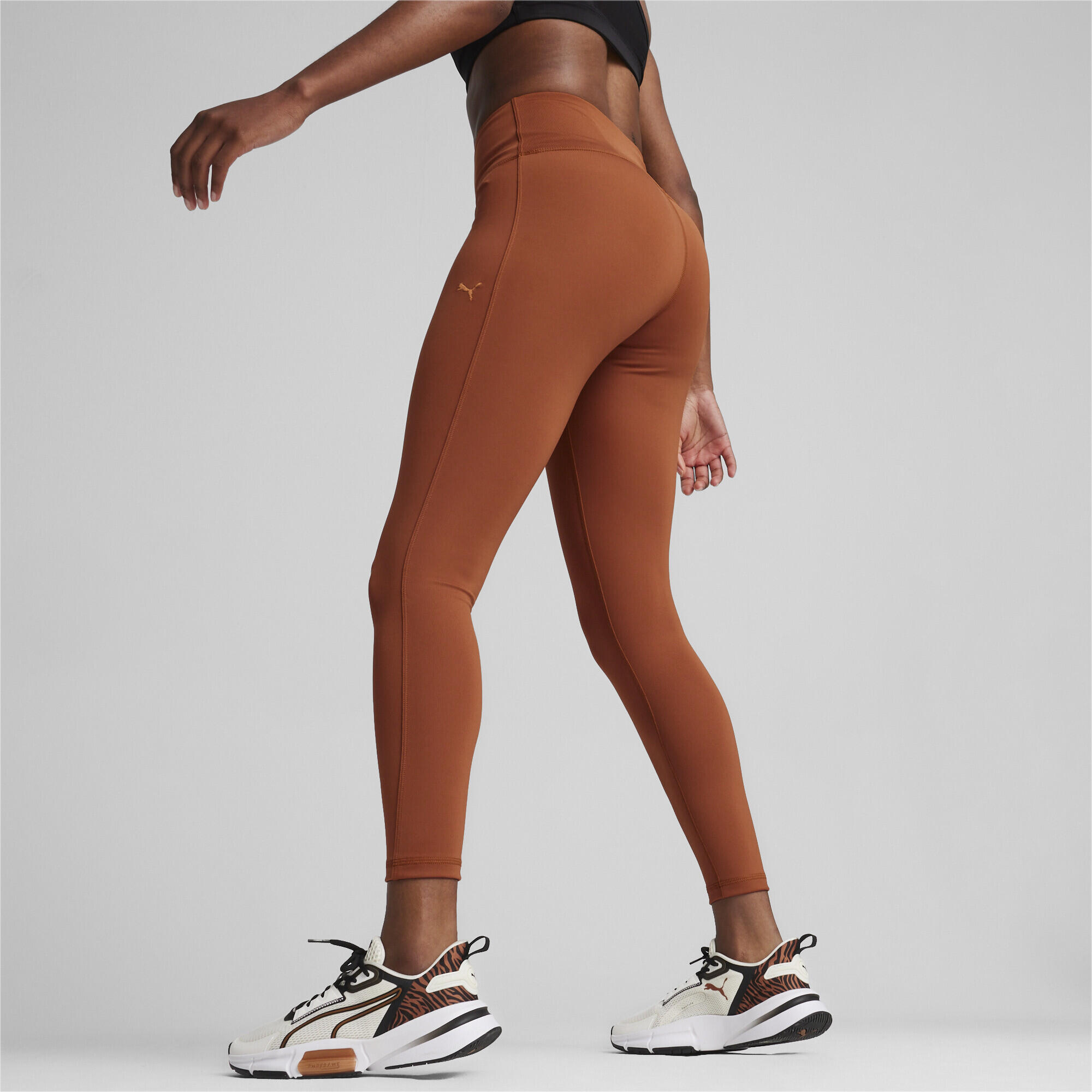 PANTALONI ADERENTI DA TRAINING CLOUDSPUN A COSTE DA DONNA PUMA Teak Brown 4/7