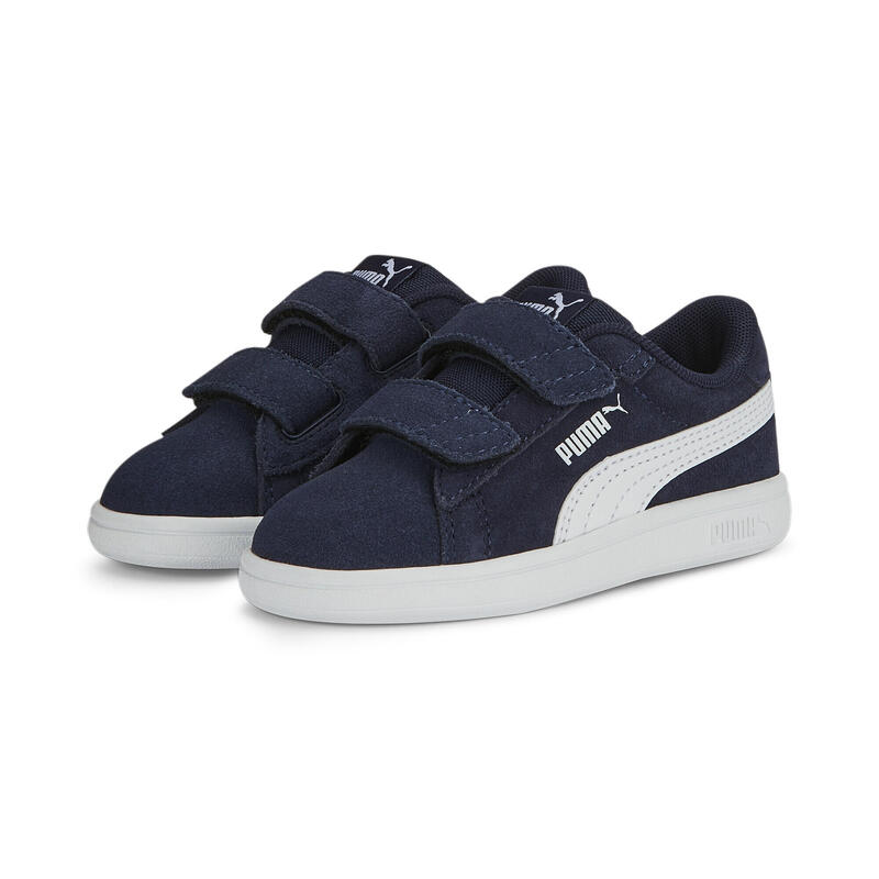 Smash 3.0 Suede sneakers voor baby’s PUMA Navy White Blue