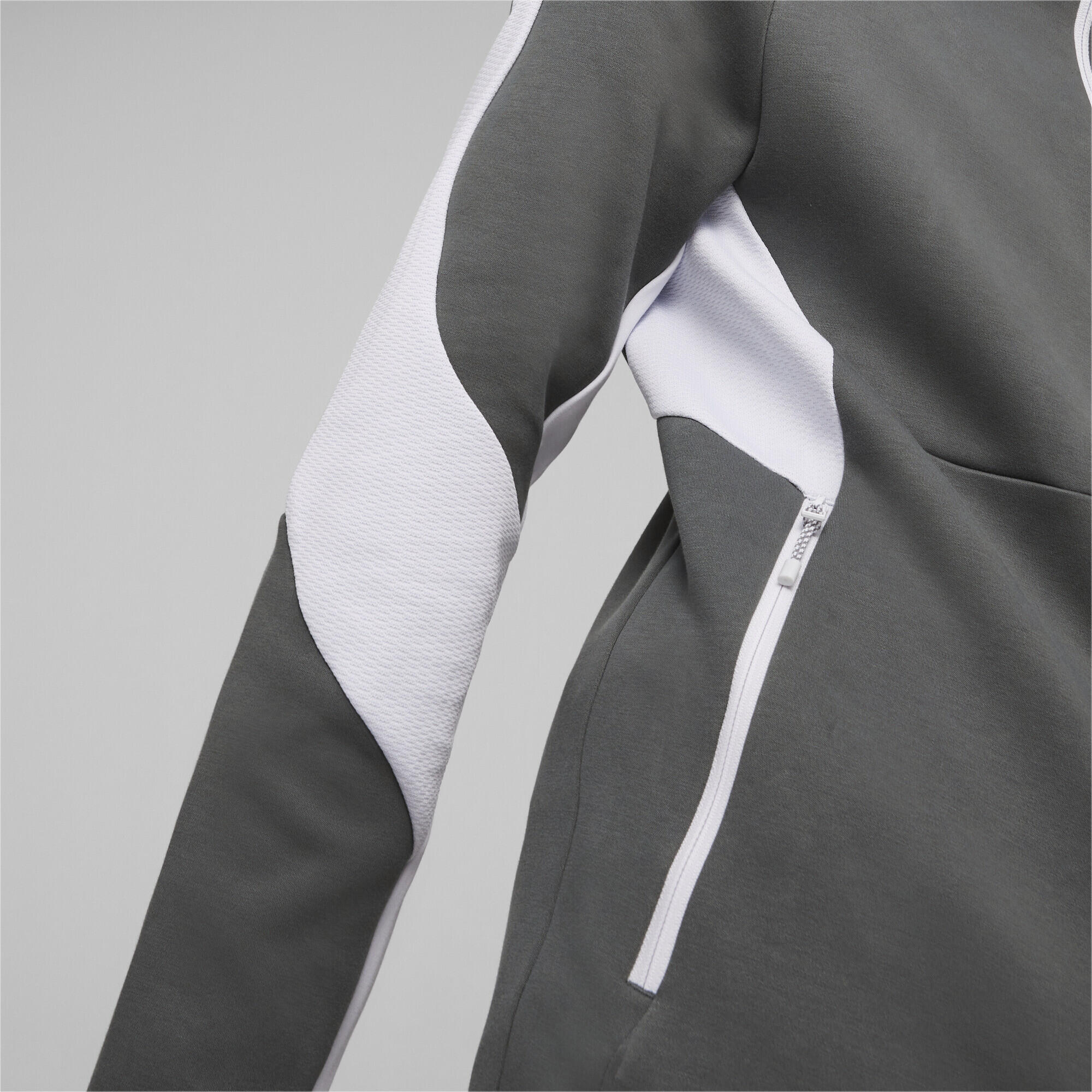 Veste zippée à capuche EVOSTRIPE PUMA Mineral Gray 5/7