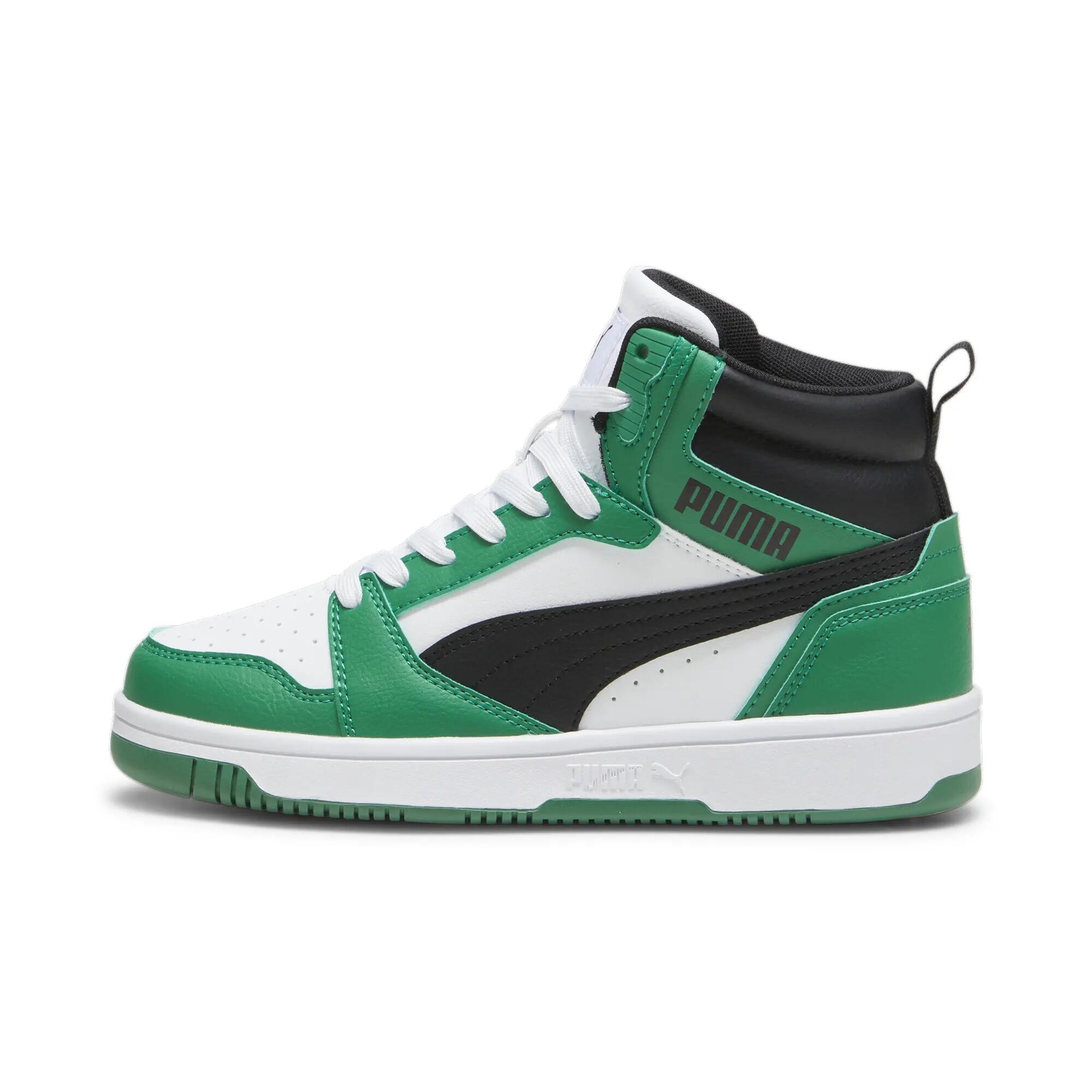 Baskets mi-hautes Rebound V6 Enfant et Adolescent PUMA White Archive Green Black 3/6