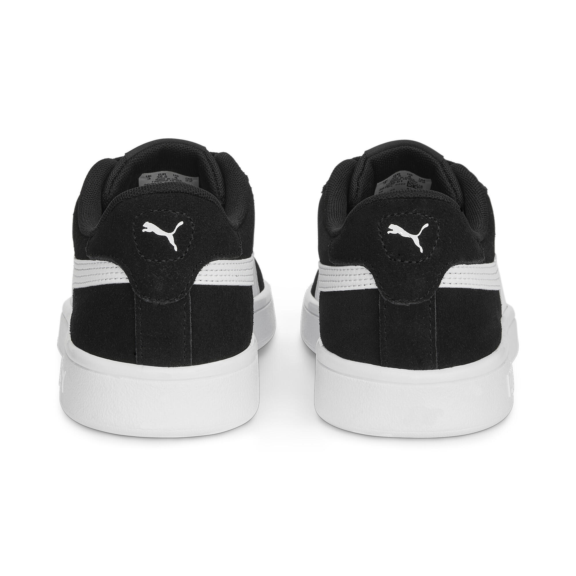 Baskets en suède Smash 3.0 Enfant et Adolescent PUMA Black White 2/7
